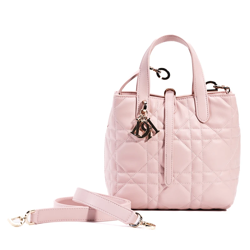 【特特甄选】QYX-9898-樱花粉轻奢流浪时尚单肩包斜挎女包