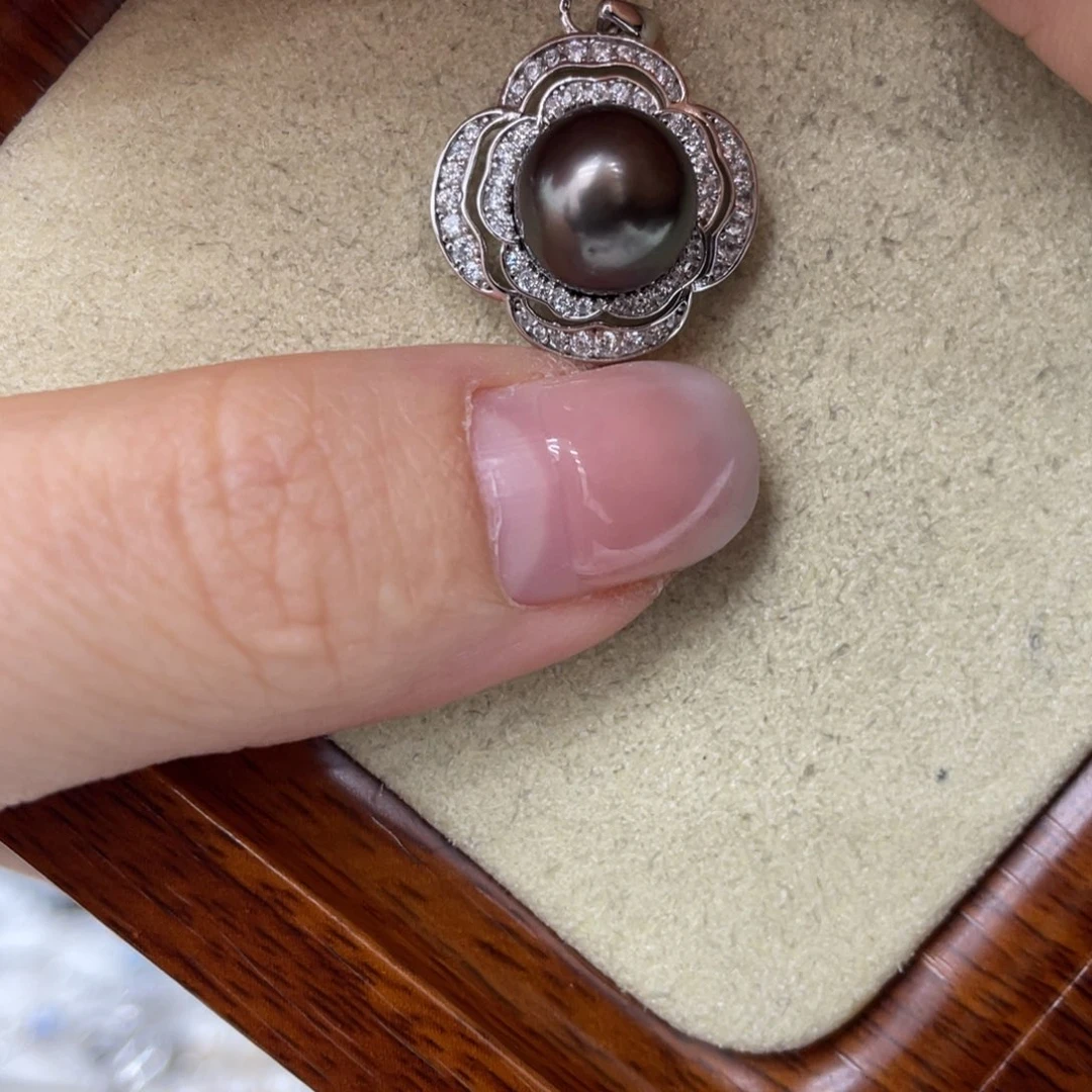 海水珍珠颈饰银S925镶嵌