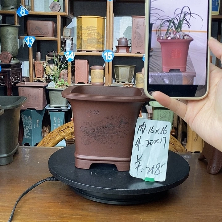 花盆紫砂底槽清爆款四方