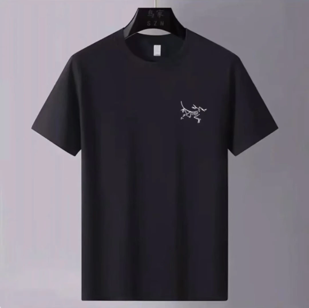 N家男女同款纯棉刺绣T恤打底衫半袖纯色短袖夏季情侣