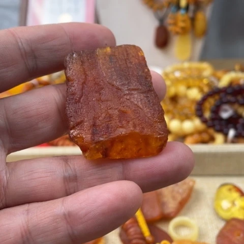 手串琥珀未镶嵌吊坠