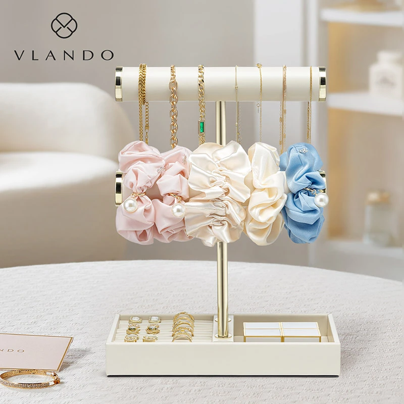 VLANDO/唯兰朵2025新款双层桌面饰品收纳简约精致玄关物件收纳架