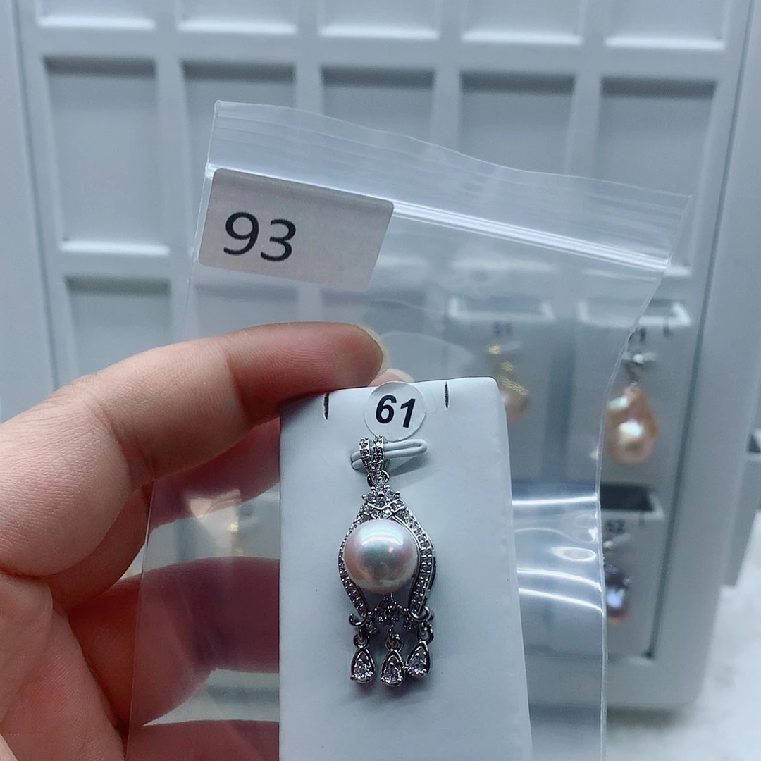 合金吊坠(不含链)淡水珍珠