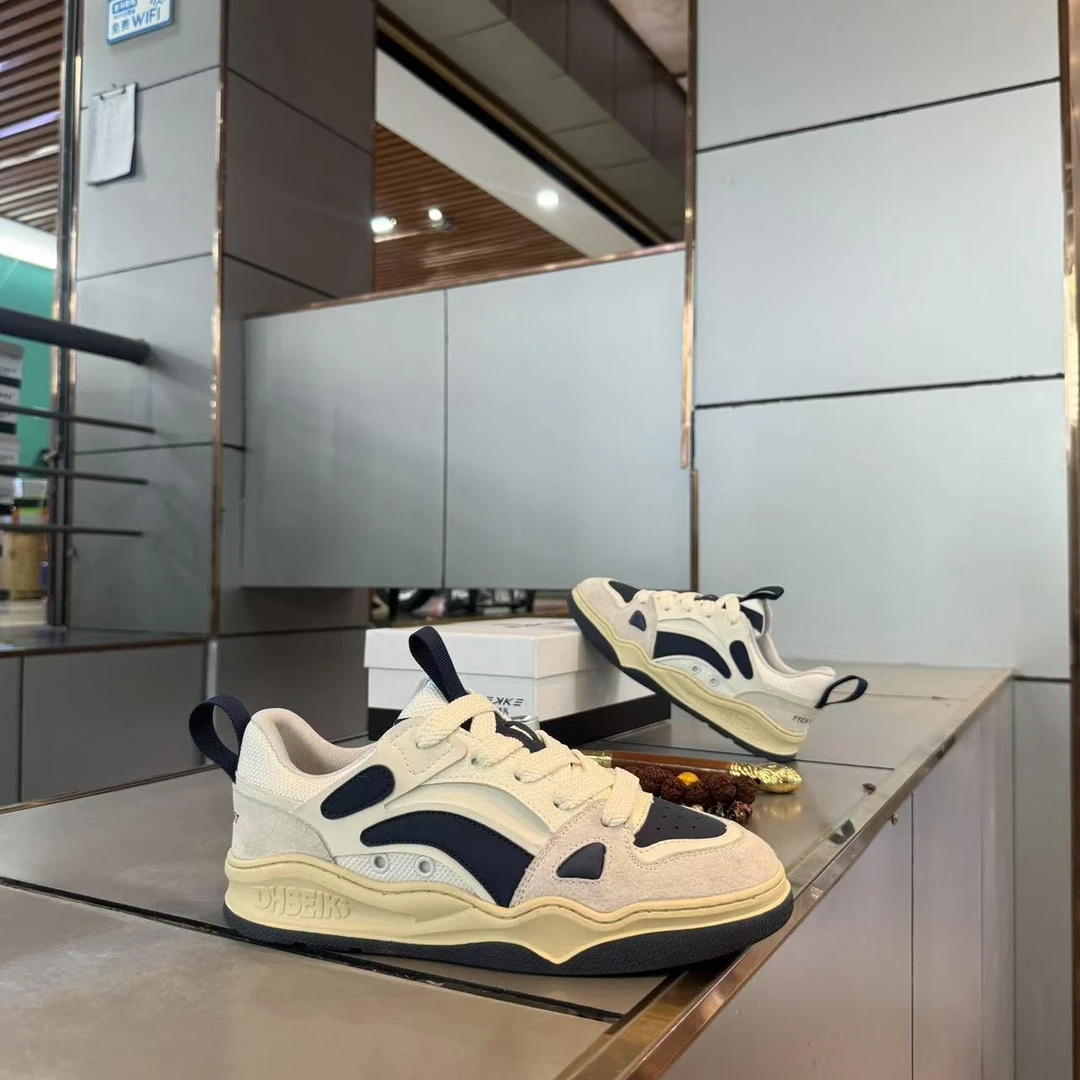 okkdey时尚拼色百搭潮鞋低帮板鞋春夏休闲鞋日常低帮男鞋