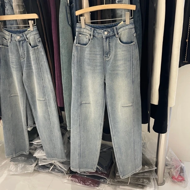 【心依阁铭品】68769抓绒镰刀裤门店热卖爆款
