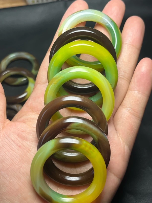 缠丝圆环锁骨项链散珠随机发1颗