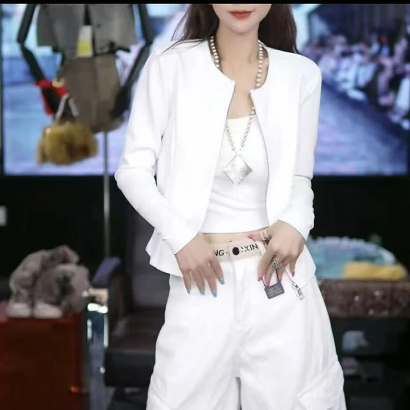 机车辣妹风修身显瘦短款外套2025春夏新款时尚气质宽松百搭上衣女