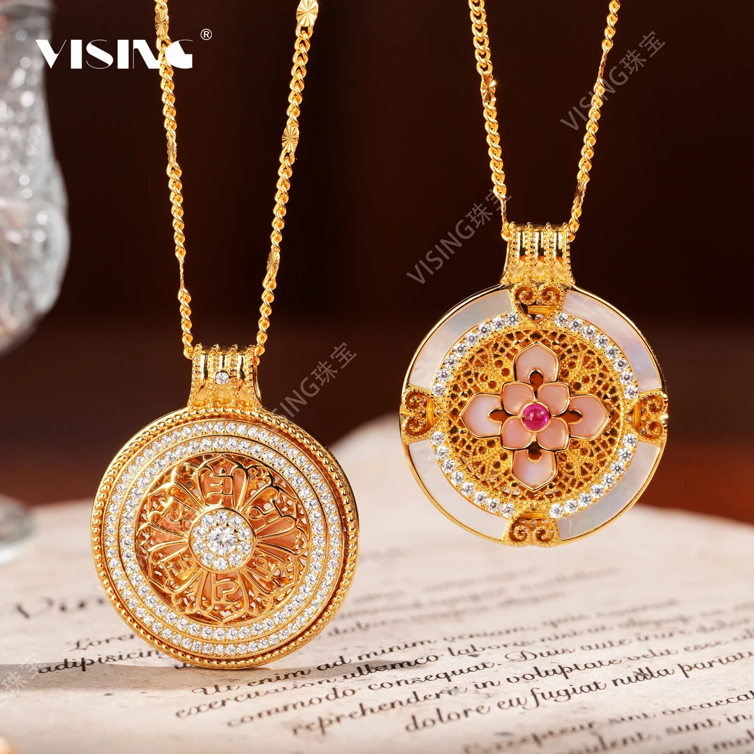 坠链均925银合成锆石 VS珠宝 【粉丝福利】四叶草如意圆牌项链挂坠