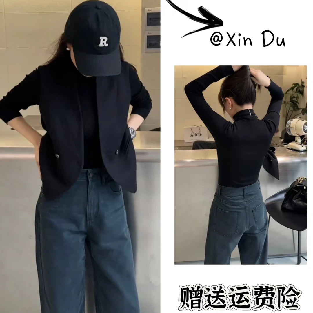 2025秋季新款时尚显瘦气质女士网红洋气三件套百搭款D22622