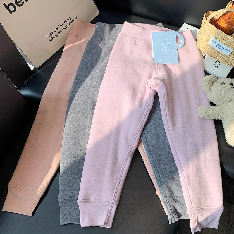 儿童加厚校服神器女童保暖打底裤内搭2025冬季新款小学生棉裤子