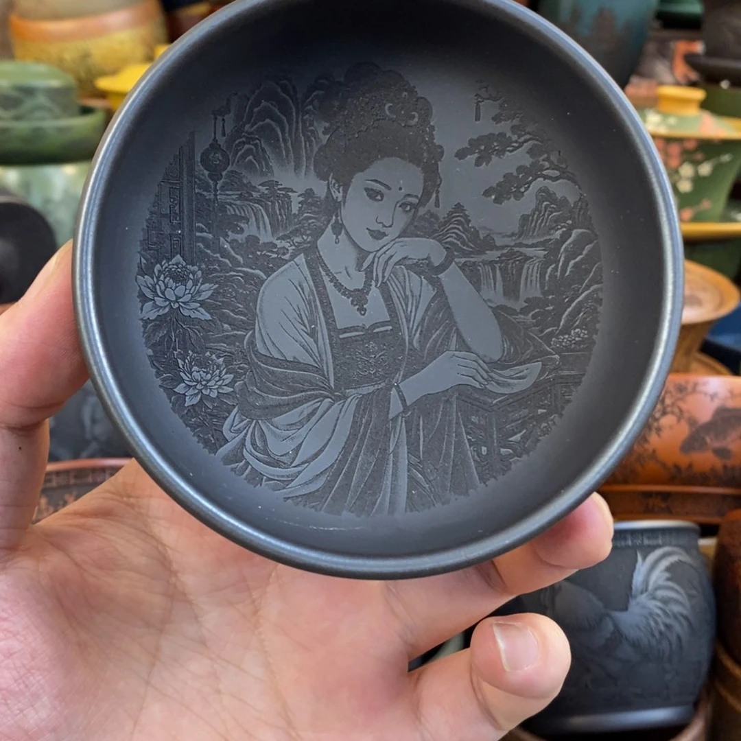 紫砂公道杯宜兴全手工紫砂杯