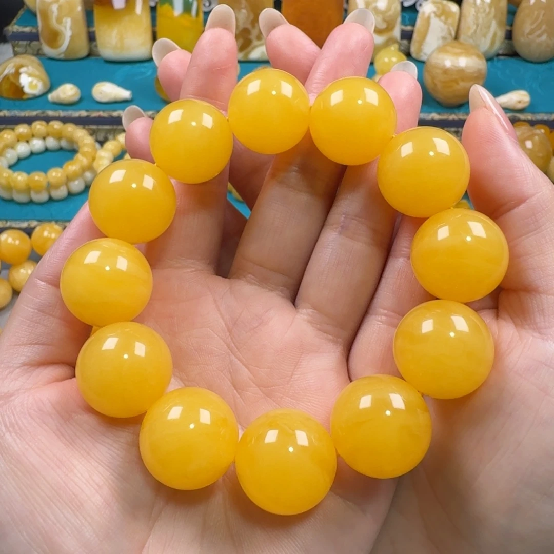 琥珀未镶嵌手链同料