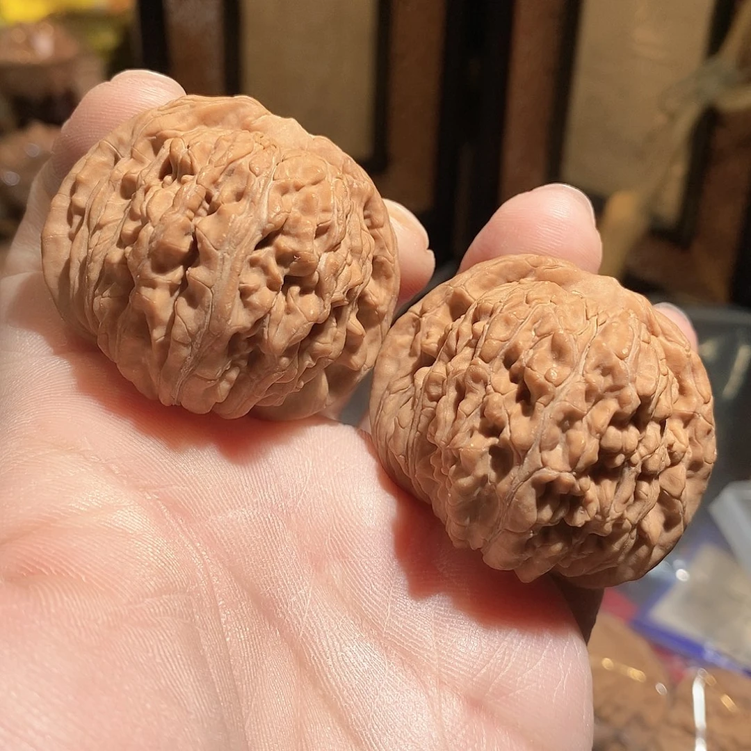 文玩核桃把件47四座楼全品