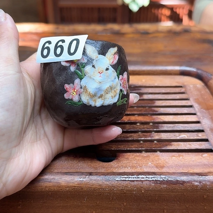 纯手工制作粗陶茶具