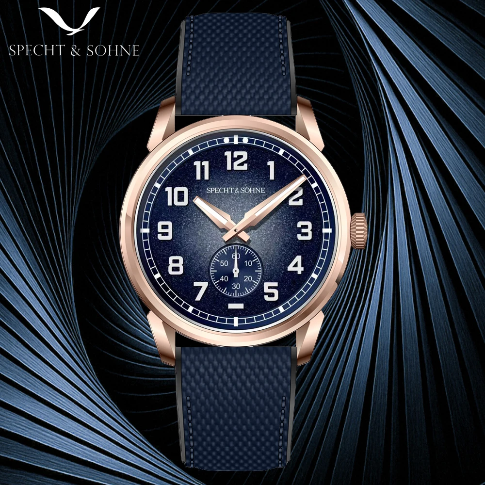 经典复古男飞行员手表C3强夜光ST17自动机械机芯硅胶带不锈钢手表