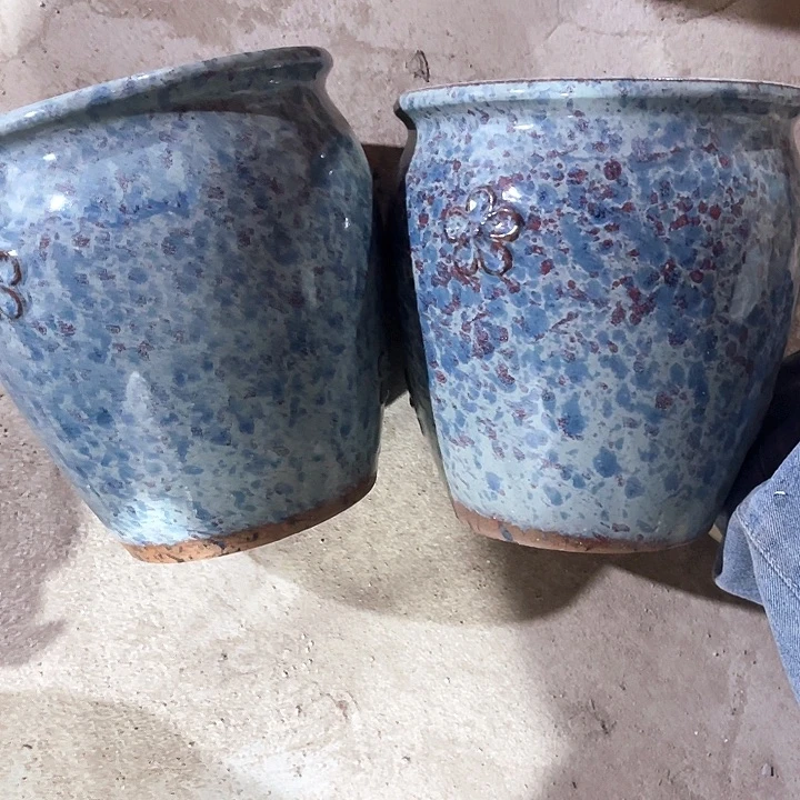 紫砂花盆口径19高度21两只正品
