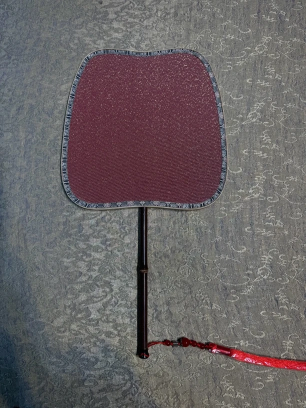 20公分手工双面缂丝密底扇子
