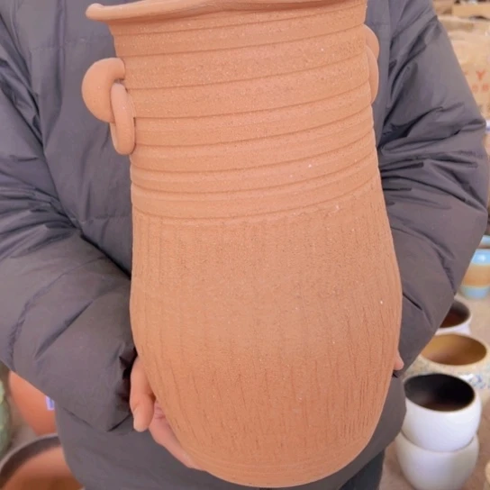 紫砂花盆高38口20————-