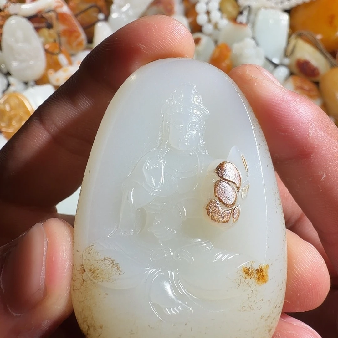 和田玉未镶嵌挂件