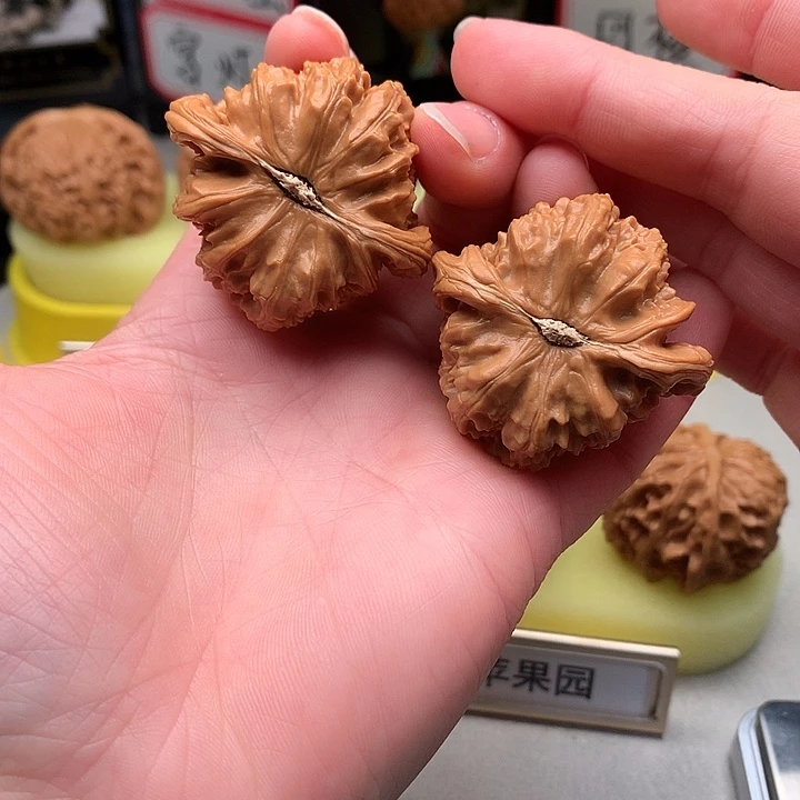 文玩核桃吊坠42尺精品白狮子566号