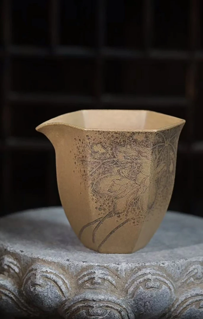 查越（炻戉） 汲泉公道 六方公道杯300cc家用茶周边