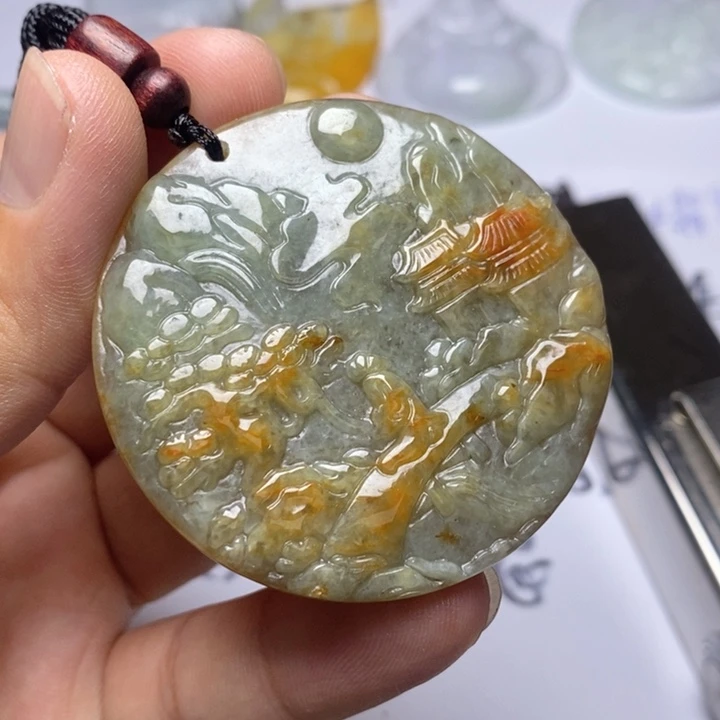 颈饰未镶嵌翡翠翡翠