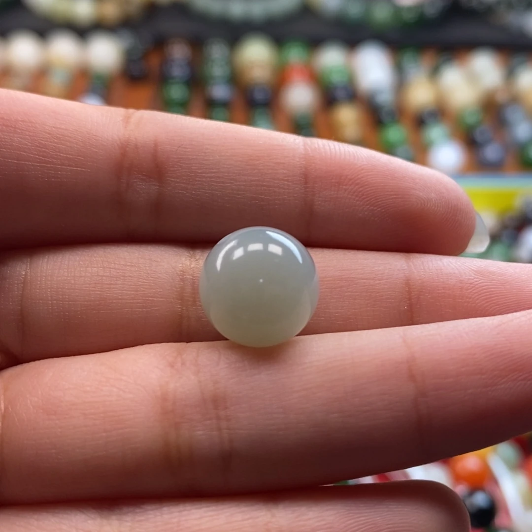 和田玉未镶嵌珠宝奇石福利天空蓝单珠z12