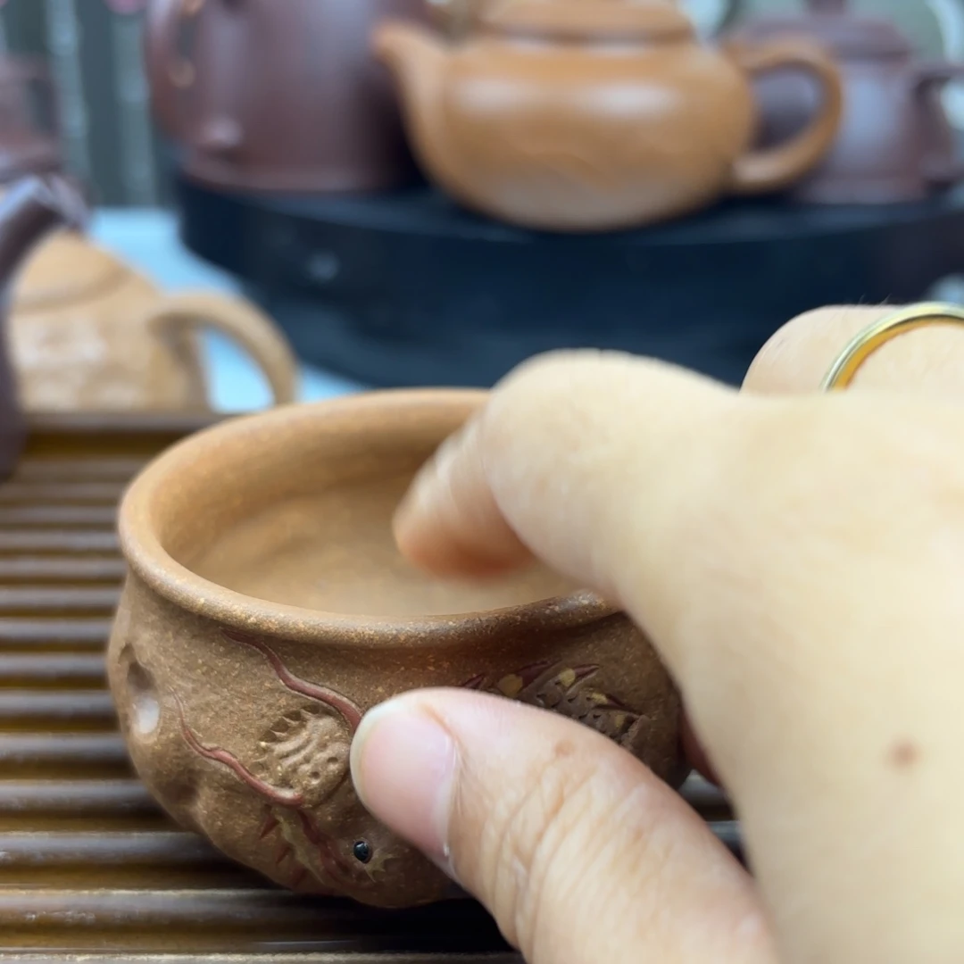 茶壶紫砂青龙原矿主人杯