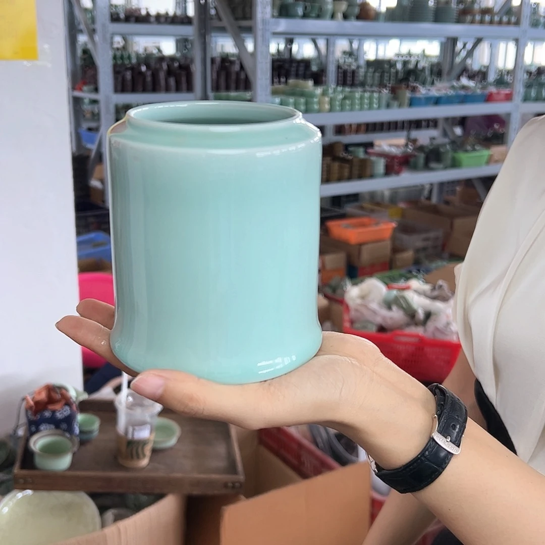 龙泉云间青瓷小米茶器