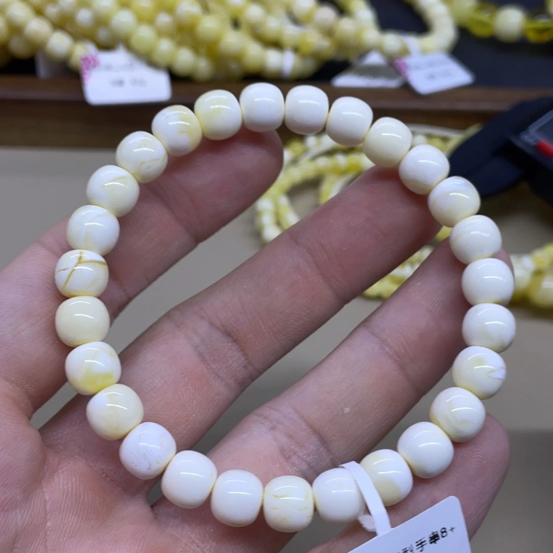 琥珀未镶嵌手链精工老型手串
