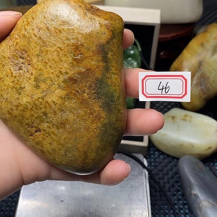 和田玉未镶嵌挂件46