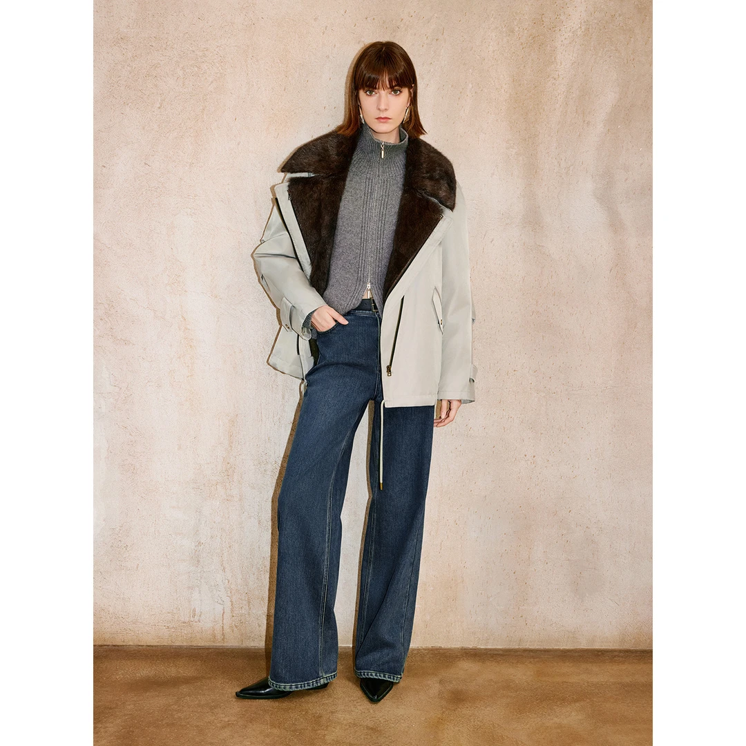 INSUN恩裳专选2025冬季两件套派克服外套9C65509580