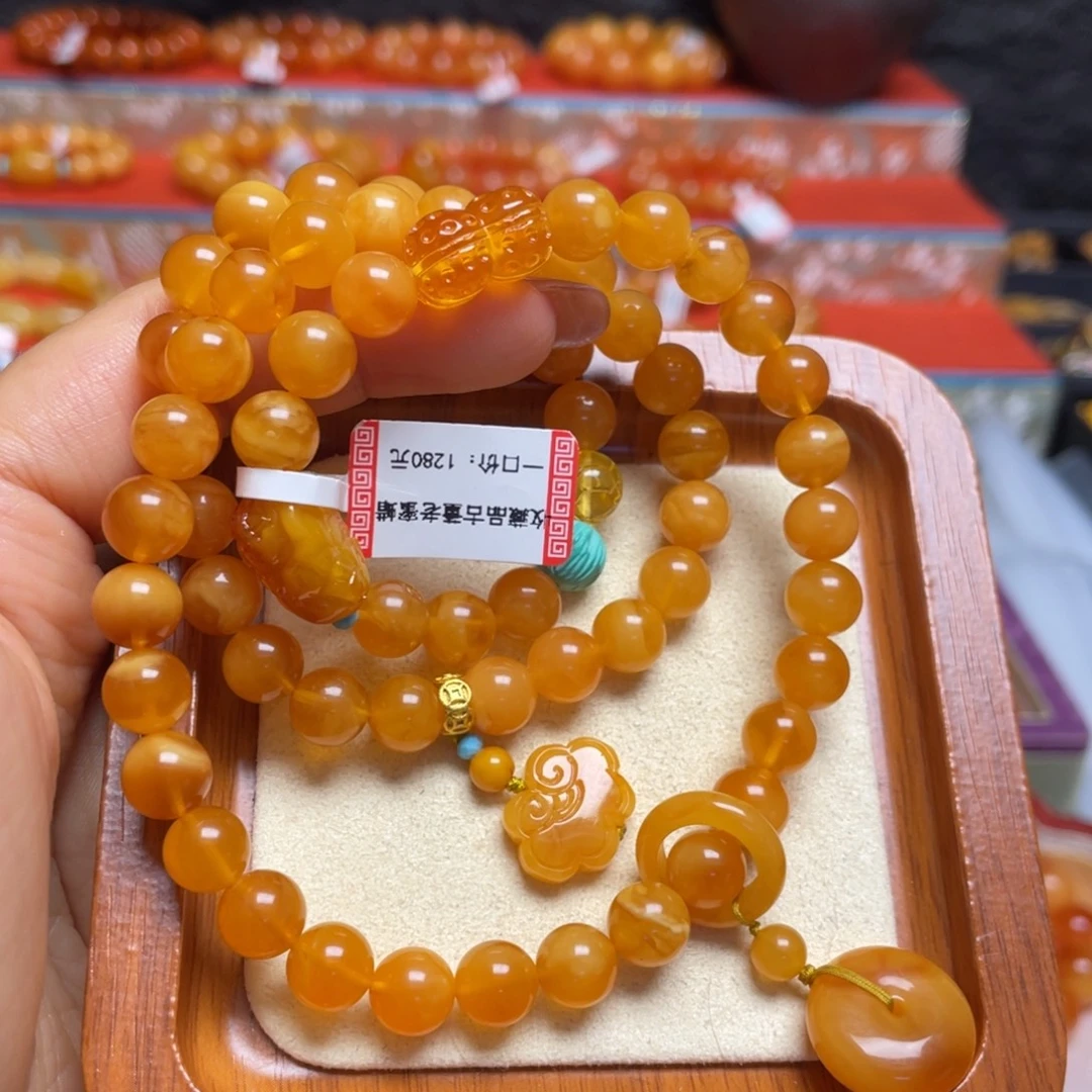 手链蜜蜡未镶嵌手串