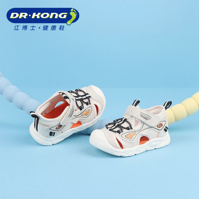 Dr.Kong/江博士童鞋夏季男童二段包头凉鞋防滑透气学步鞋B1404230