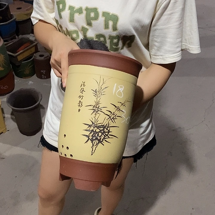 紫砂花盆紫砂花盆