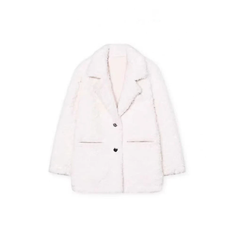 （女装）155 高级感宽松百搭西装毛呢外套