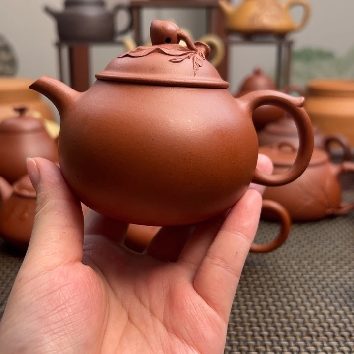 茶壶紫砂大红泥小碧桃160cc
