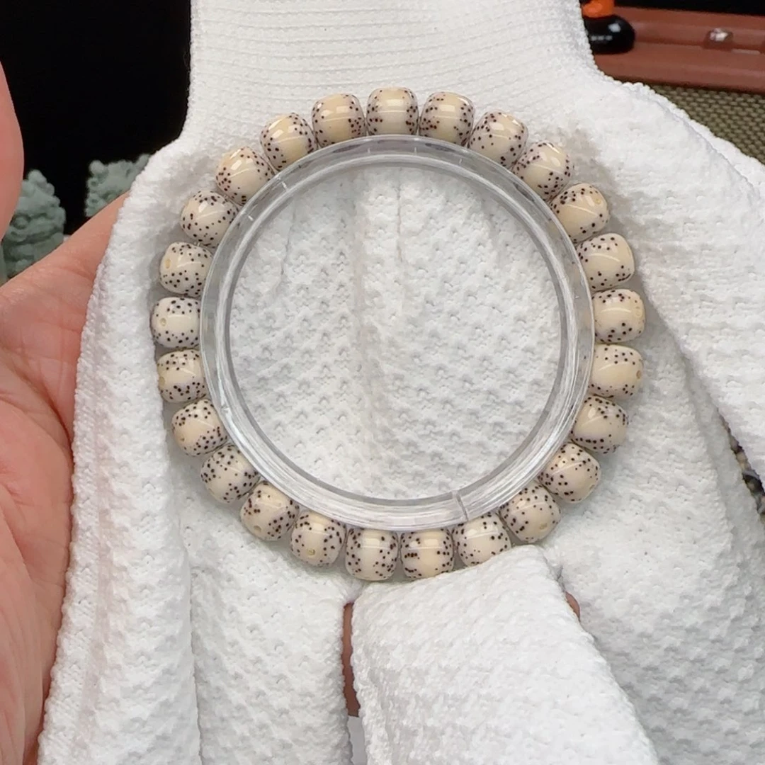 星月菩提手串一线留白果冻9*8