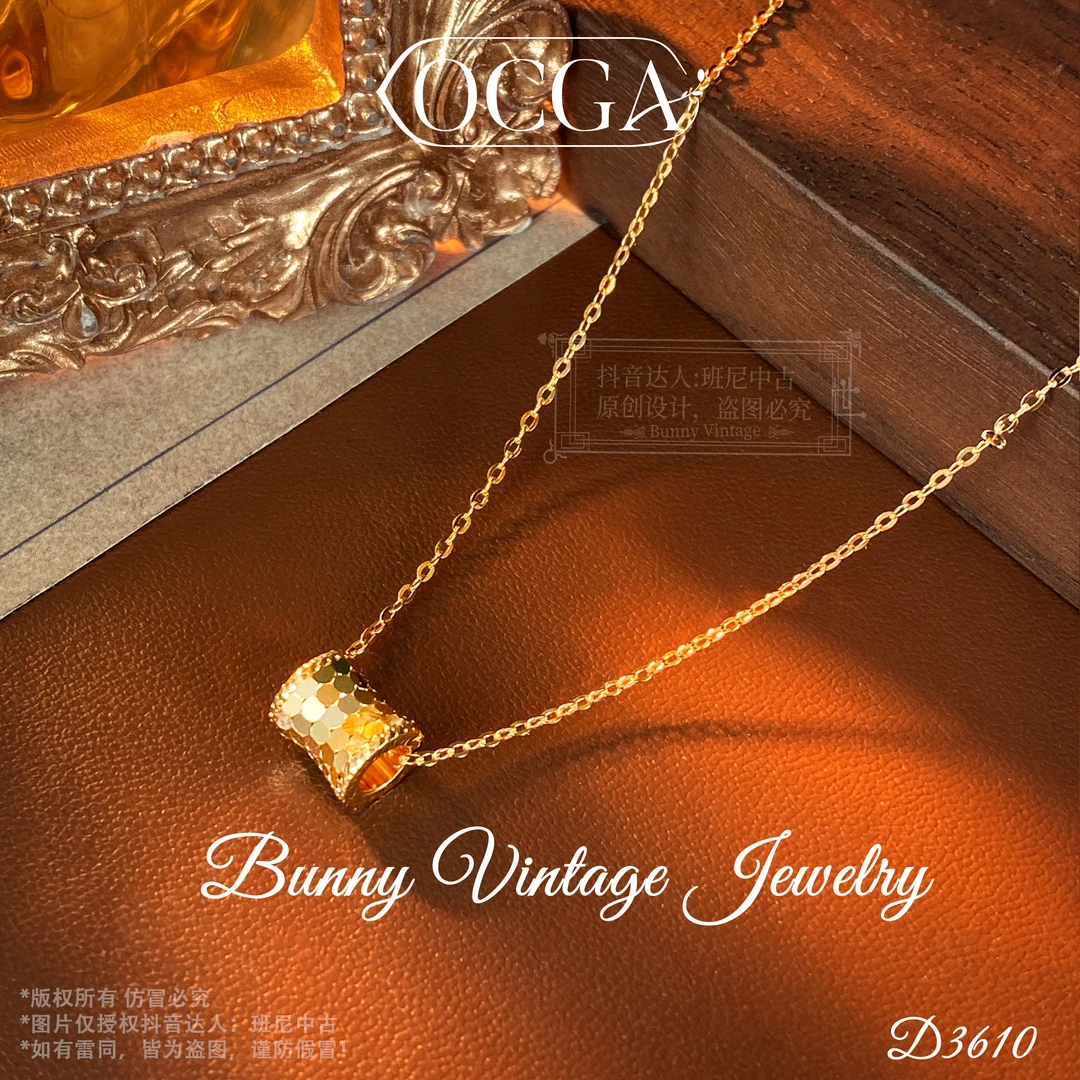 坠链均925银 镀K金D3610法★【财富小蛮腰】春OCGA 欧斯伽斯项链