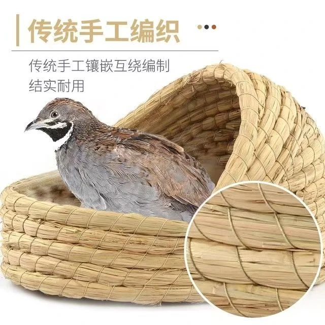 鸡草窝下蛋窝草编稻草生蛋窝家用户外室内通用干稻草简易鸡窝