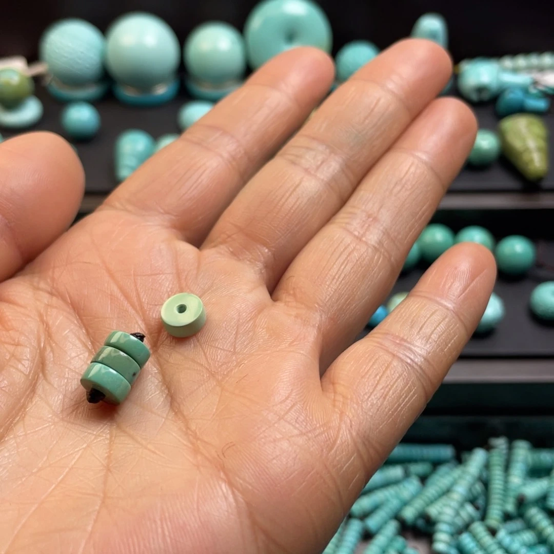 绿松石颈饰未镶嵌豆***养