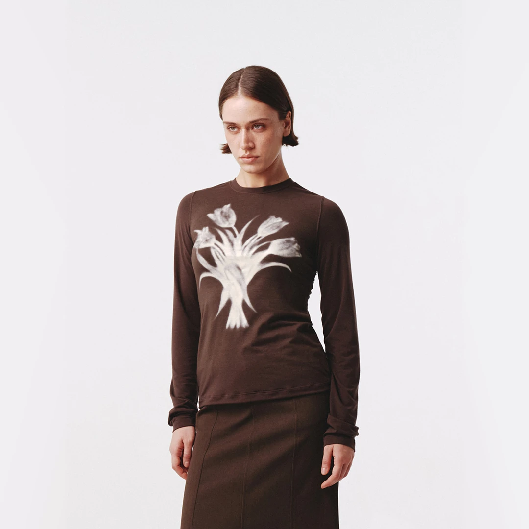 Kijun韩国女士25秋季新款休闲早秋长袖浪漫平纹针织上衣MUSINSA