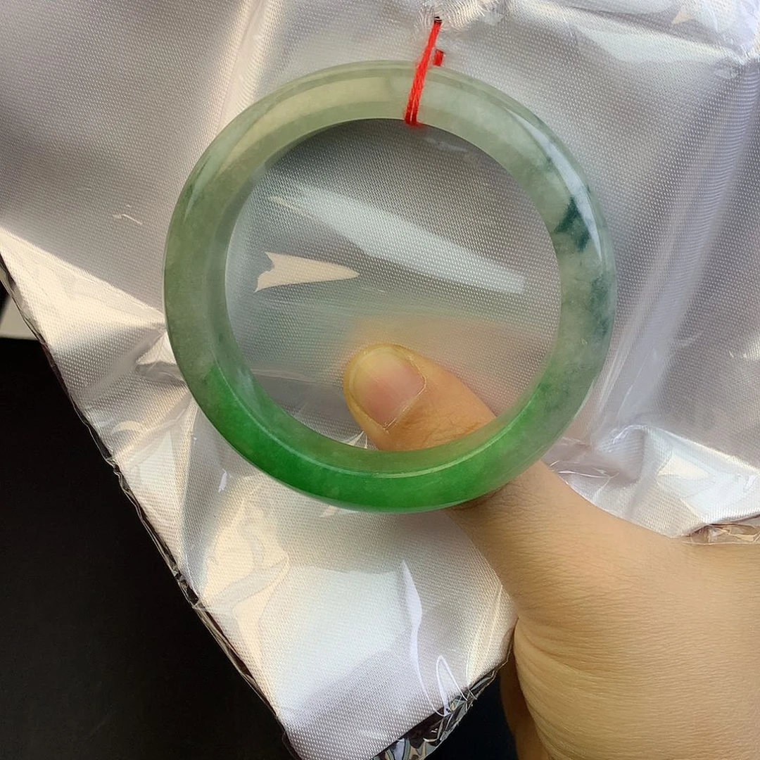 翡翠未镶嵌手镯56.2