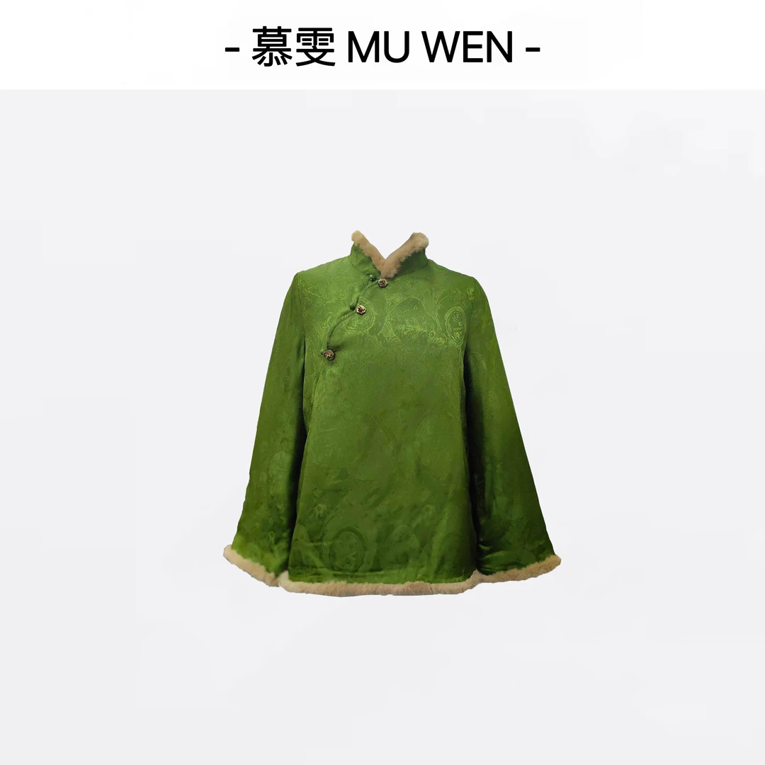 张娴-【半山海】新中式香云老料重工水貂毛显瘦轻盈上衣25426870