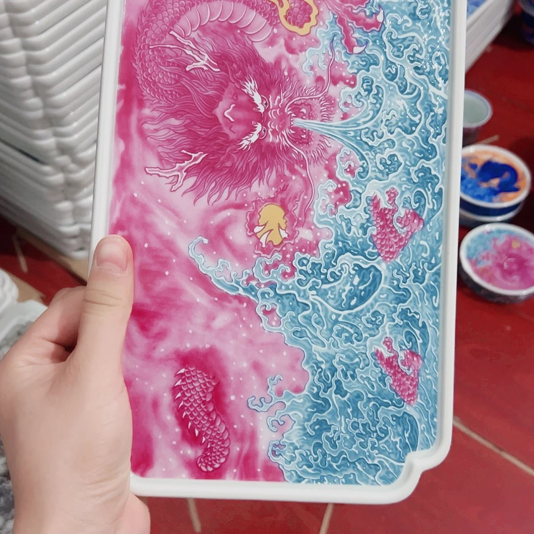 秋***风瓷片景德镇陶瓷艺术价格