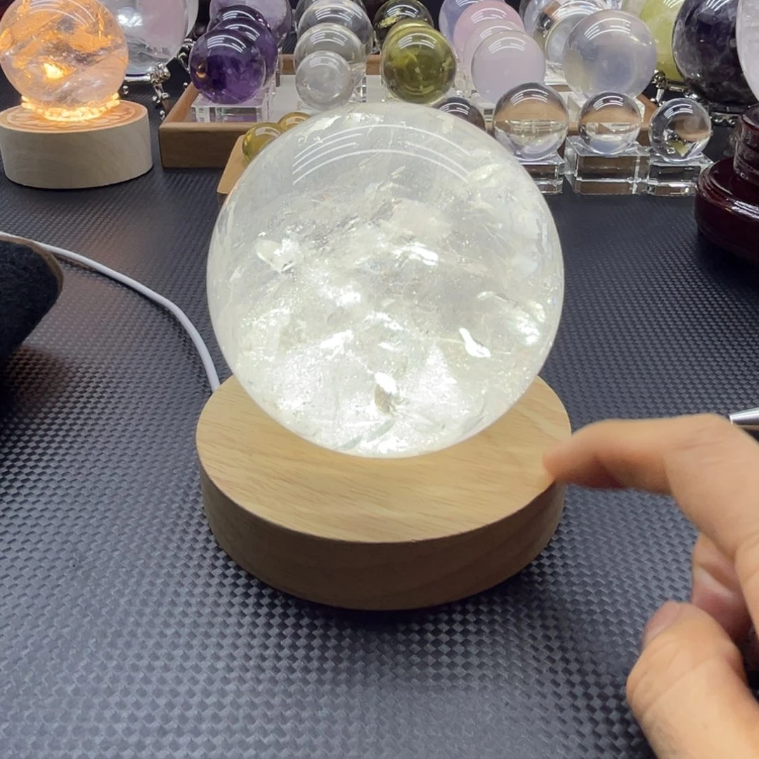 水晶未镶嵌珠宝半成品8.6公分