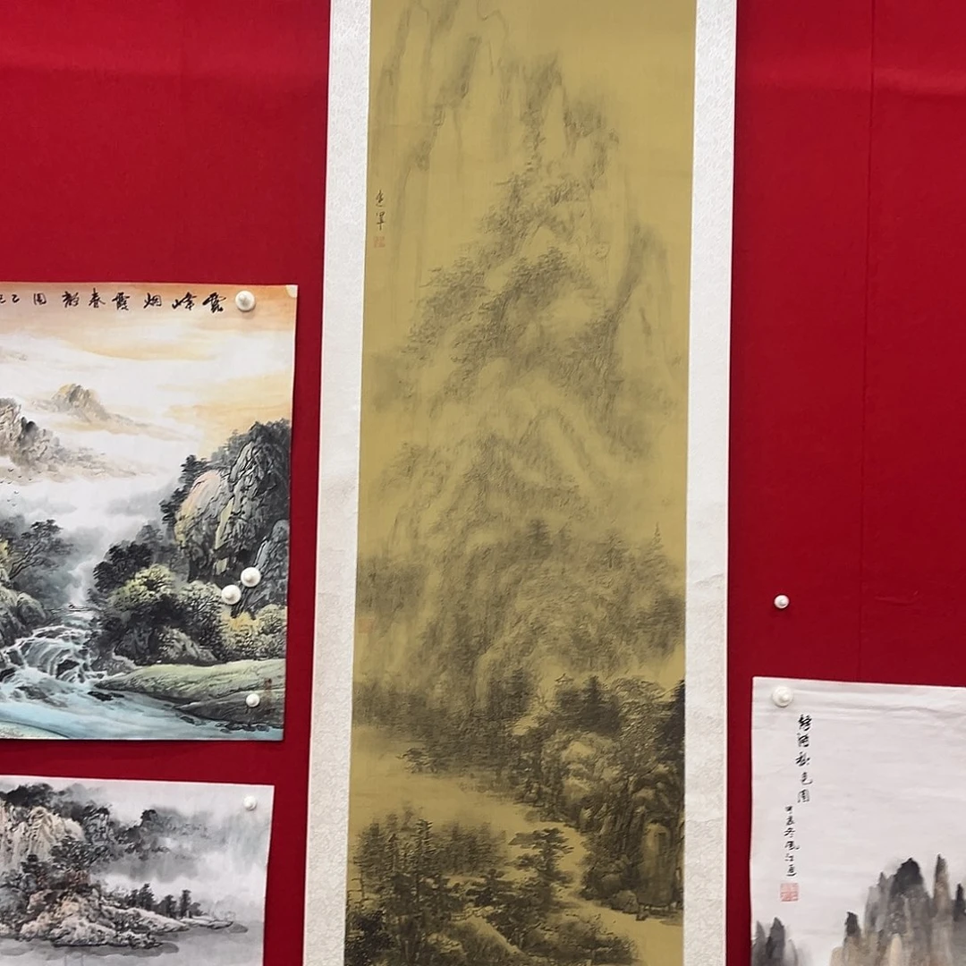 ****瘦国画绘画作品多次参加