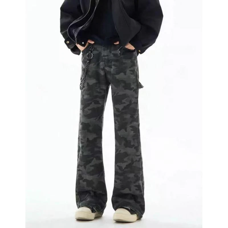 1831（图片以直播间实物为准）迷彩工装微喇裤