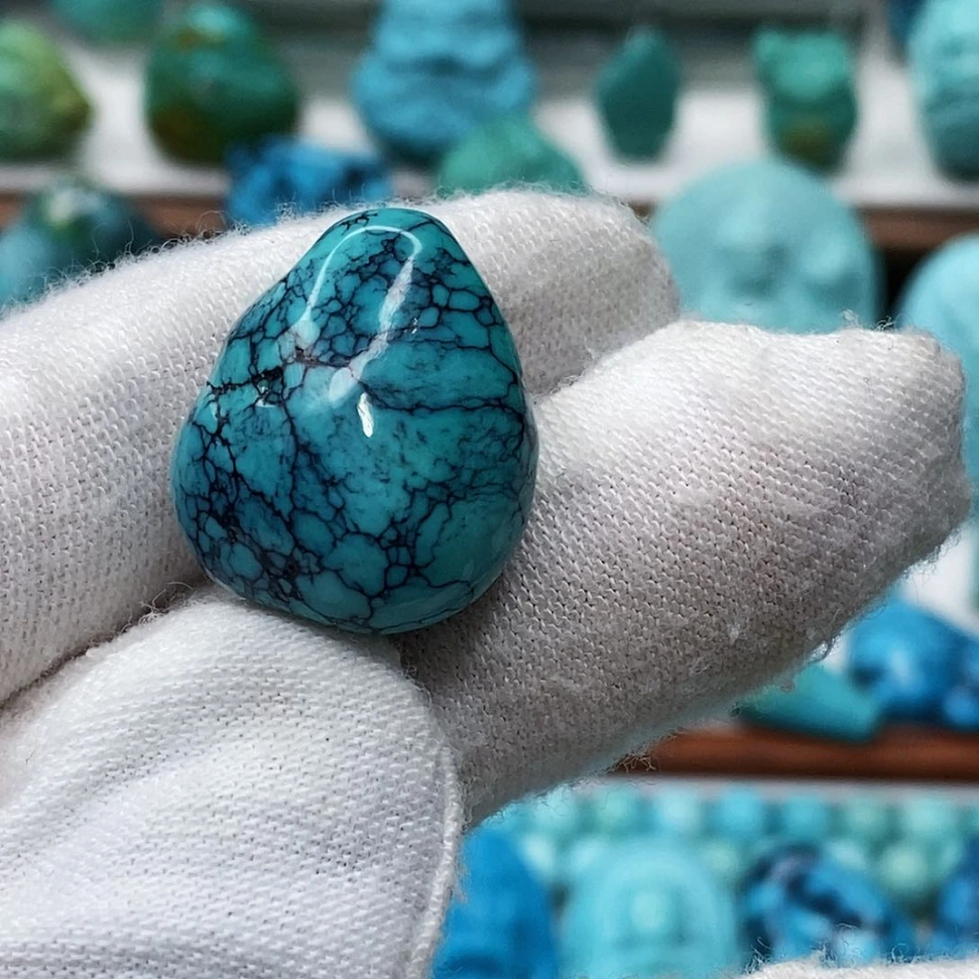 绿松石未镶嵌天然原矿 地大质检 抖音基地 顺丰发货