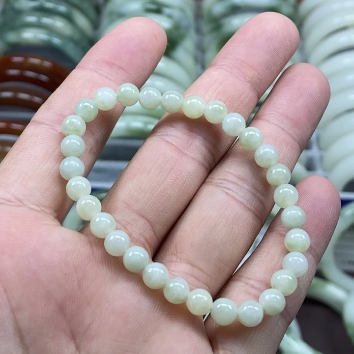 蛇纹石玉未镶嵌手链